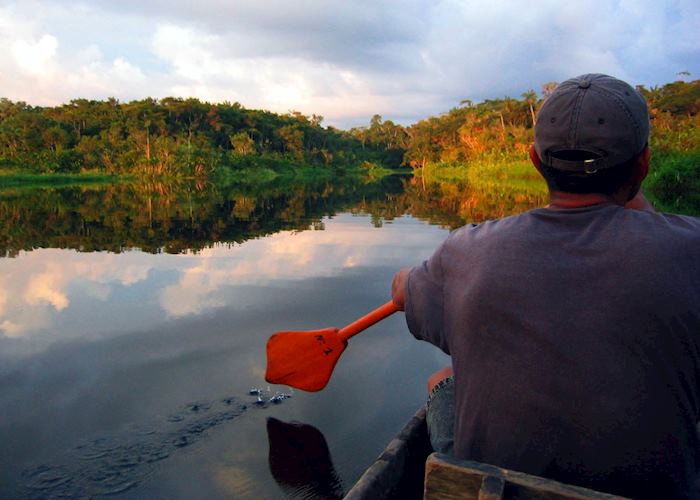 Canoe excursion, Napo Wildlife Centre