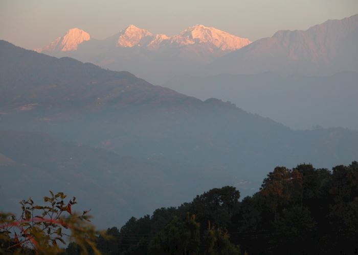 Sunrise over the Himalayas, from Nagarkot