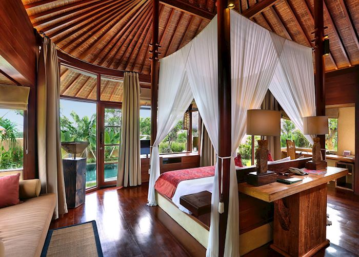 Bedroom of pool villa, Waka Gangga, Kerambitan