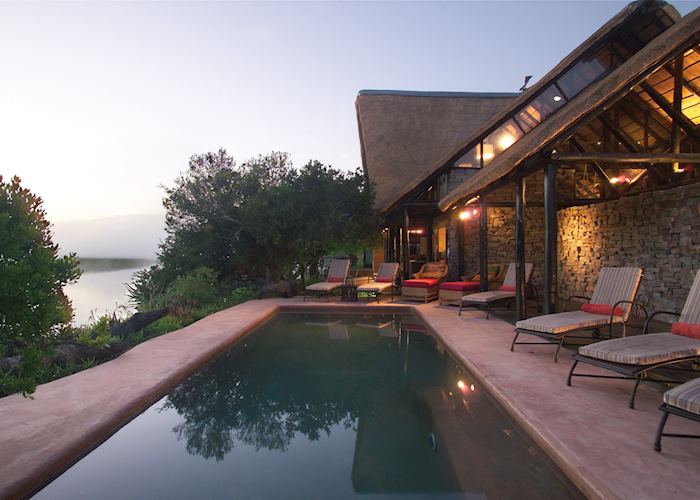 Kariega River Lodge, pool area