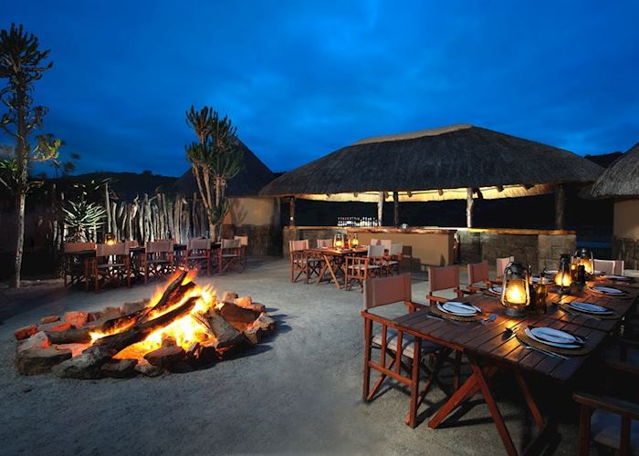 Kariega River Lodge, boma area