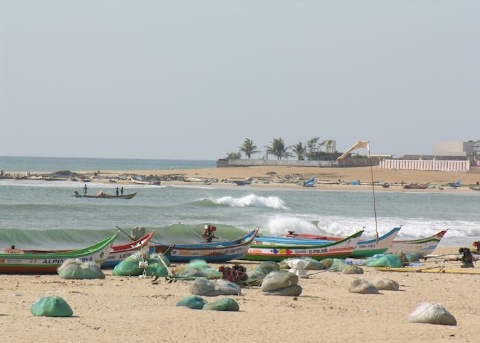Fishing boats near Vivanta by Taj - Fisherman's Cove, Mahabalipuram