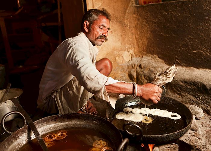 Indian street food vendor
