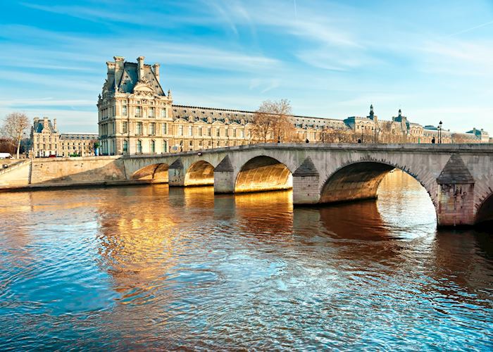 The Louvre from the Seine River, Paris