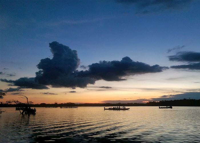 Sunset over the Amazon, Ecuador