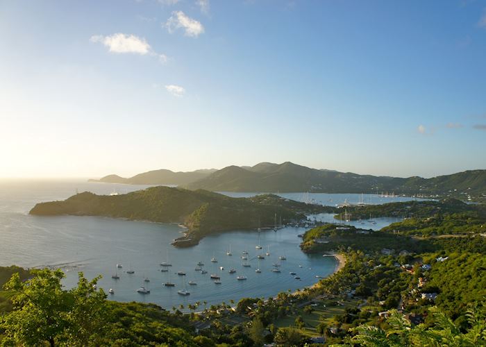 View over English Harbour from Shirley Heights, Antigua