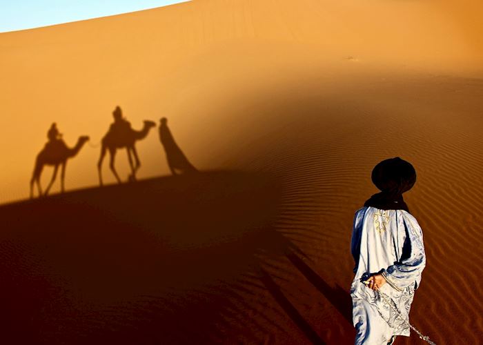 Sun setting at the Erg Chebbi