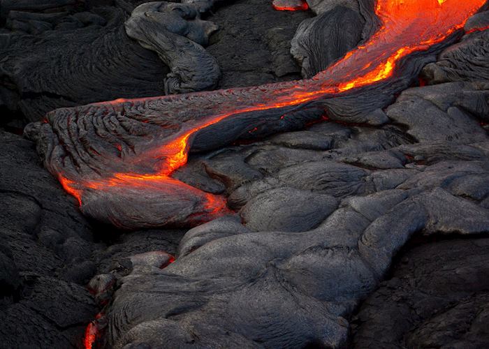 Oozing lava, the Big Island, Hawaii