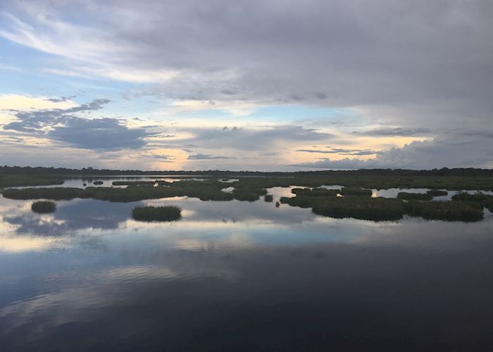 Sun setting over the Pantanal