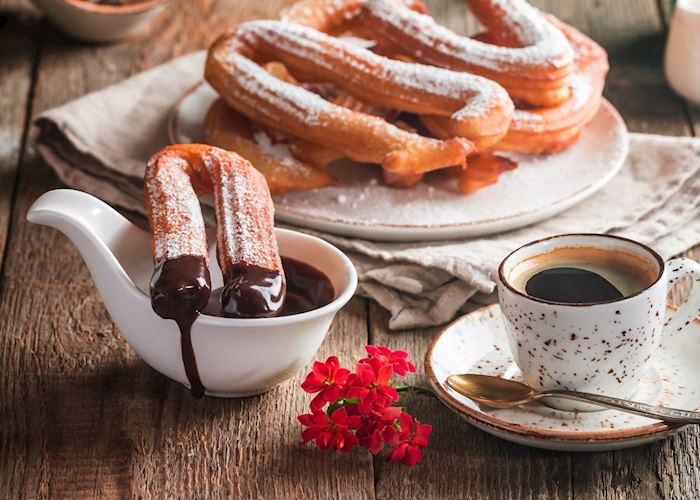 Churros con chocolate, Madrid