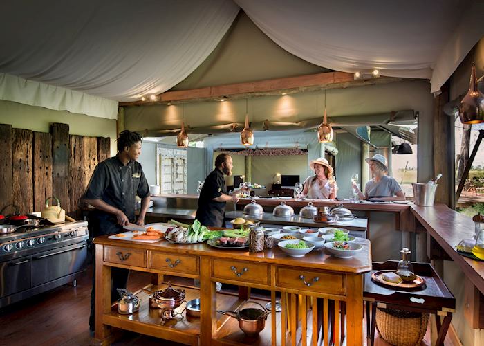 Chef's kitchen at Duba Plains