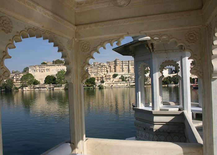 City Palace as seen from the Lake Palace Hotel, Udaipur