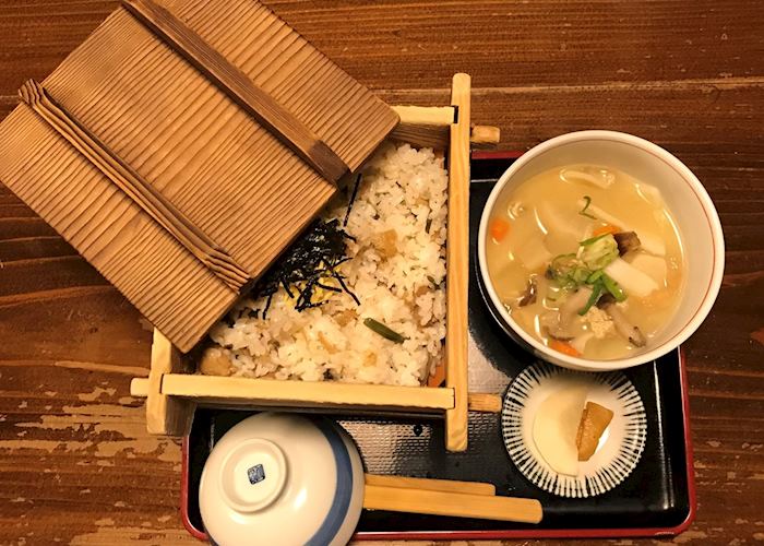 'Dago Jiro' dumpling soup in Kurokawa Onsen