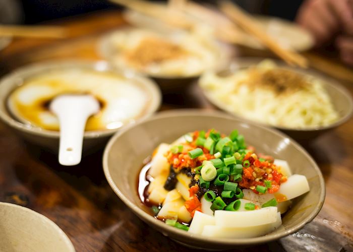 Noodle dishes on Food Tour, Chengdu