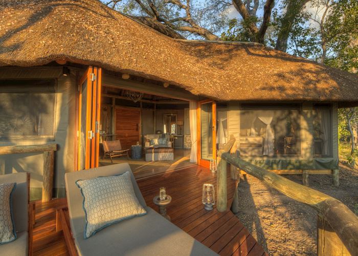 Camp Moremi bedroom deck