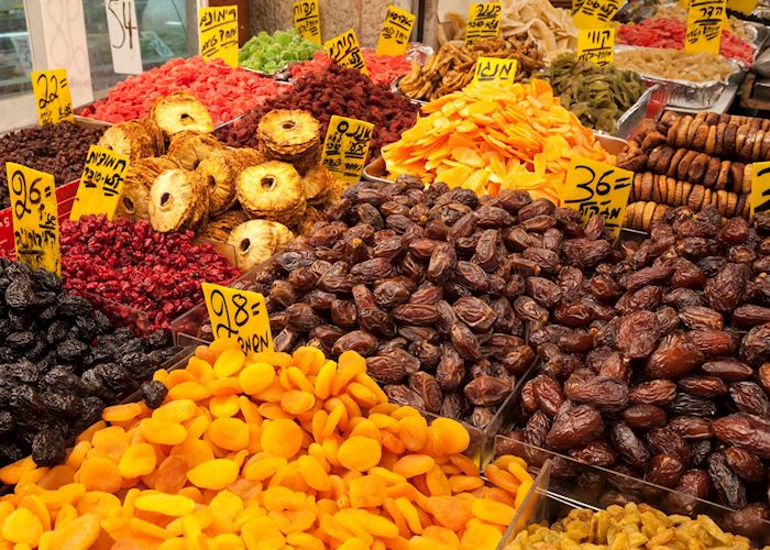 Dried fruits at the Mahane Yehuda market