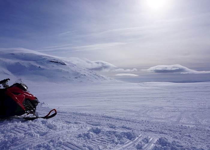 Snowmobiling on Mýrdalsjökull glacier | Audley Travel US