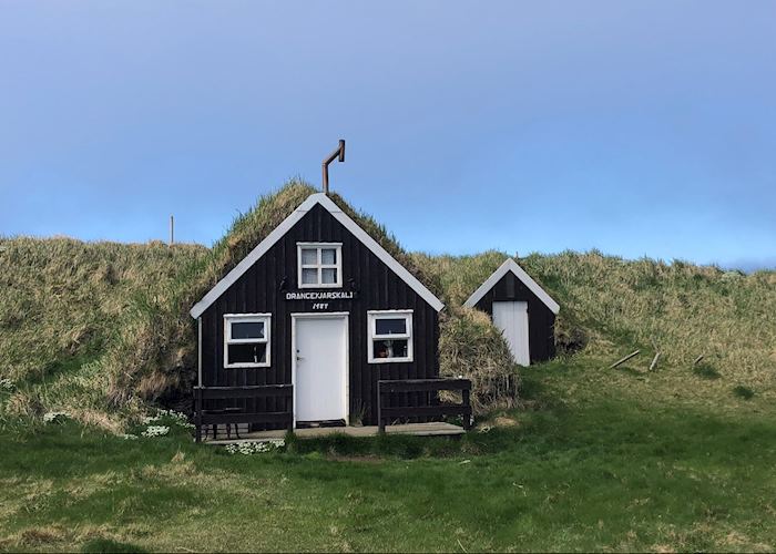 Turf house on Drangey Island