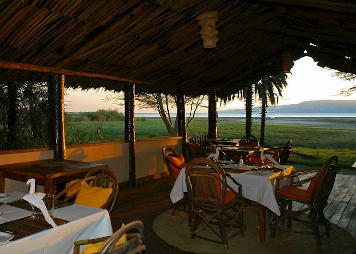 View of Lake Eyasi from Kisima Ngeda