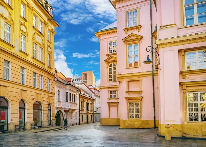 Vibrant buildings of Bratislava