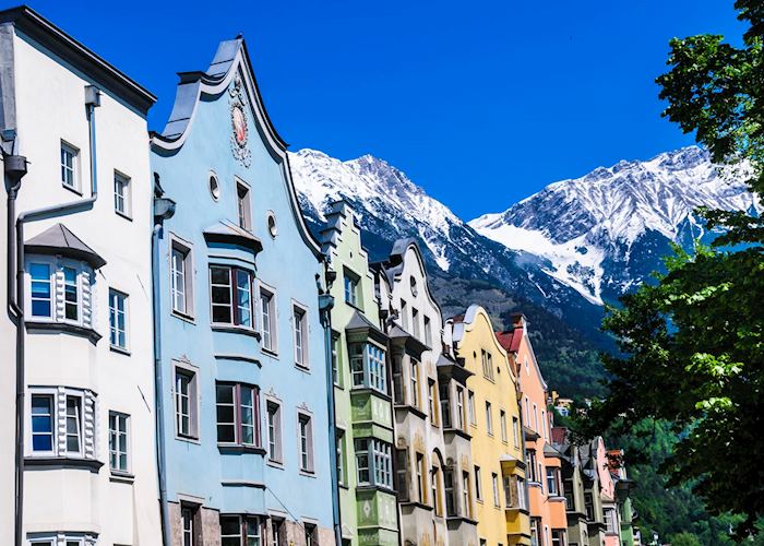 Building facades in Innsbruck