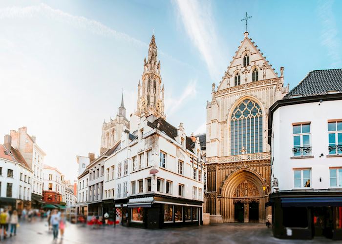 Pedestrian streets of Antwerp, Belgium