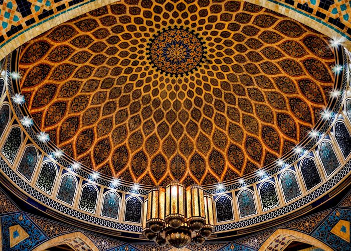 Arabic dome of a mosque, Dubai City