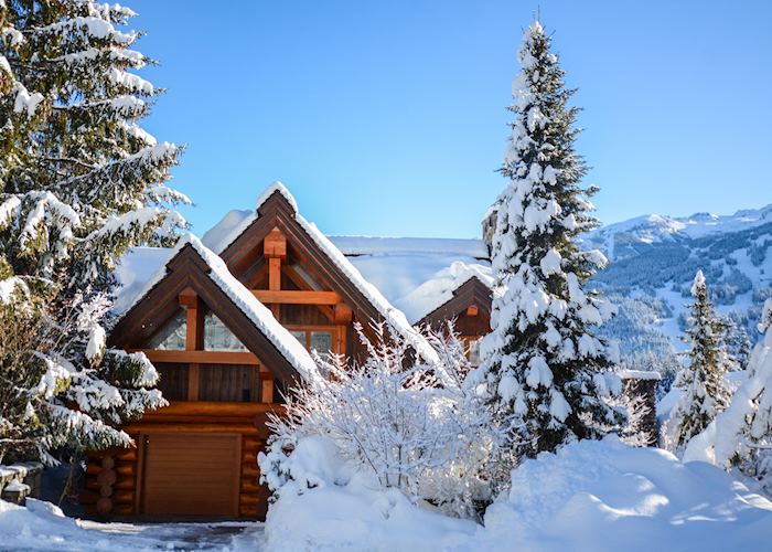 Totem Chalet in winter