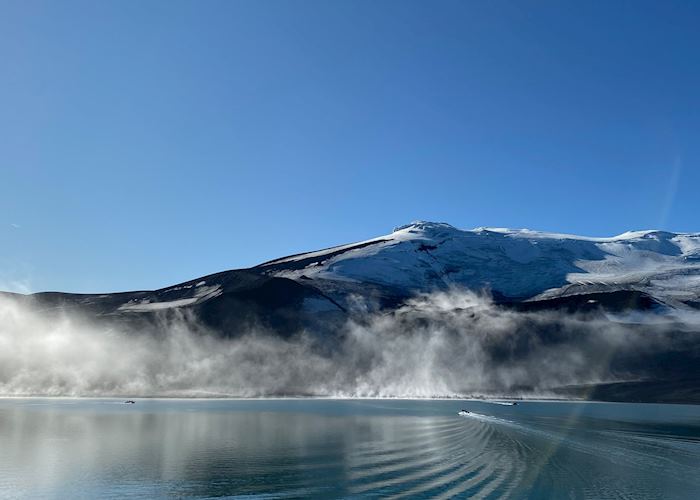 Natural steam on Deception Island