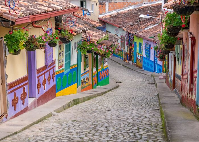 Cobbled street in Medellín