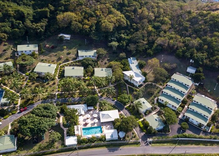 Aerial view of the resort 