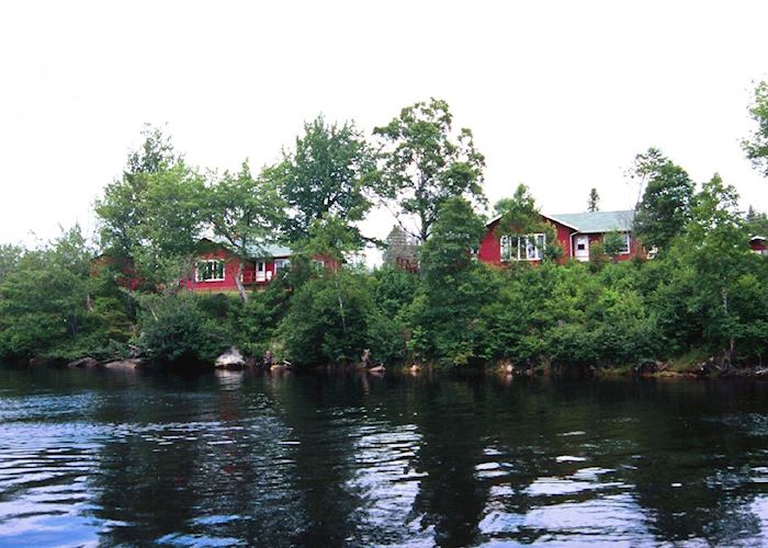 Liscombe Lodge Resort from the water, Liscombe