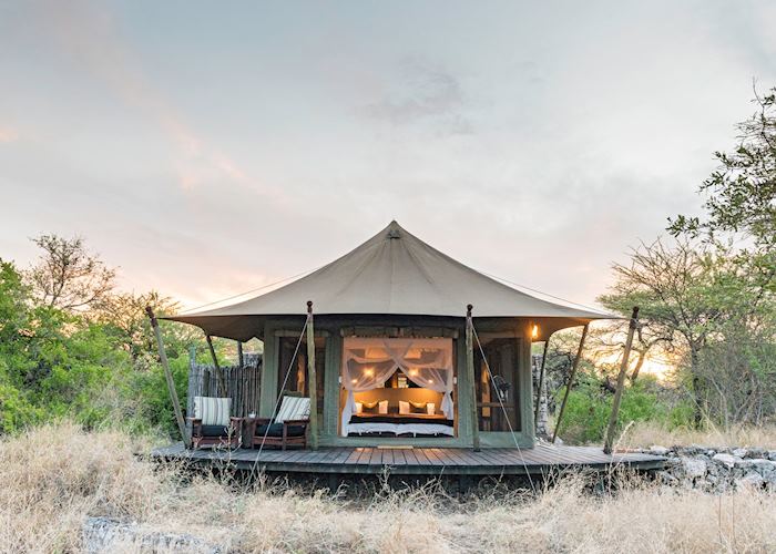 Luxury tent, Onguma Tented Camp, Namibia