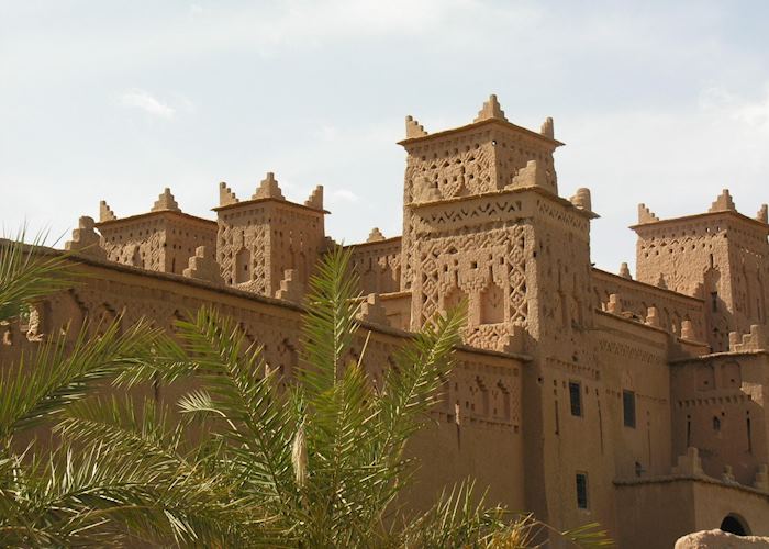 Large kasbah in Skoura's palm grove