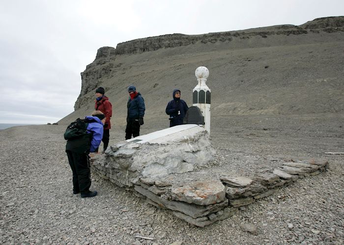 One of the Franklin expedition graves, Beechey Island