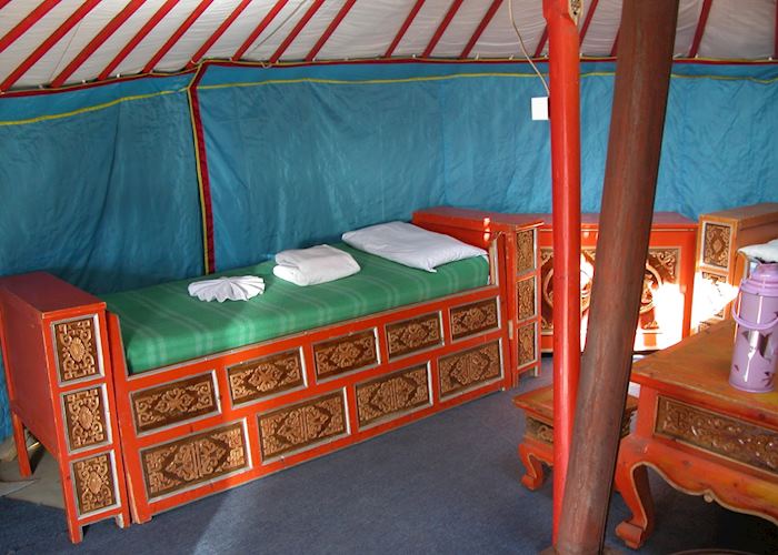 Traditional Felt Tent, Khustaii Ger Camp, Khustaii Nuruu National Park