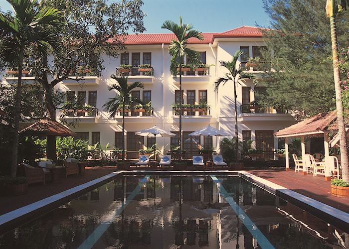 The swimming pool at the Savoy Hotel, Yangon