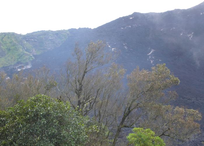 Smouldering lava fields at Volcano Pacaya