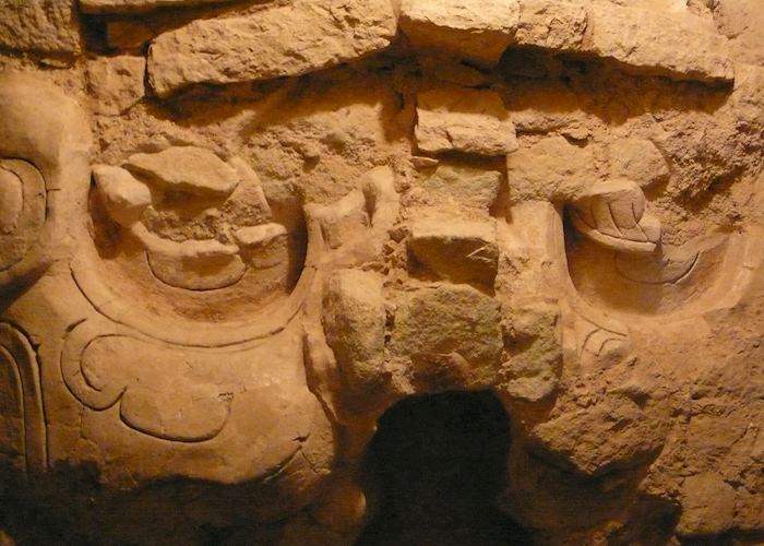 Underground Copán Mayan ruins