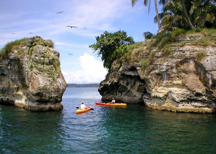 Kayaking in Tranquilo Bay, Panama