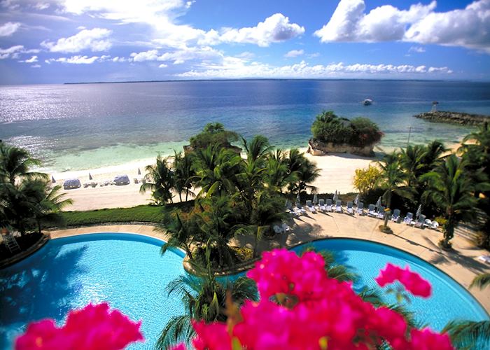 Sea views from the Shangri-La's Mactan Island Resort, Cebu