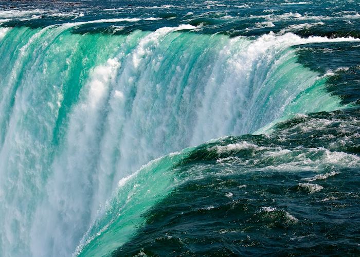 The raging waters of Niagara Falls, Canada
