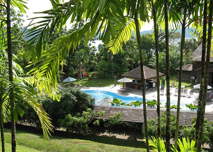 The pool at the Batang Ai Hilton, Batang Ai