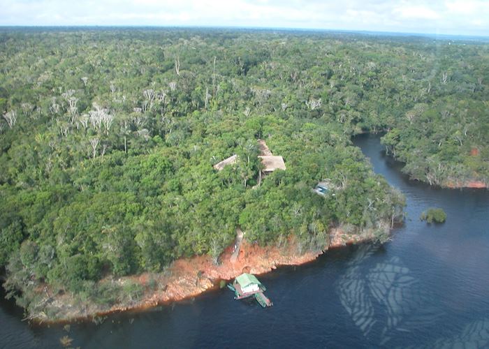 View of Anavilhanas Lodge from above