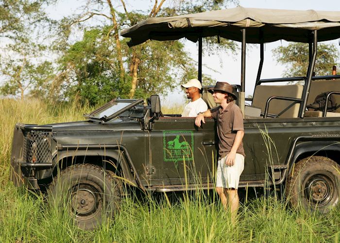 Game viewing vehicle, Semliki Safari Lodge