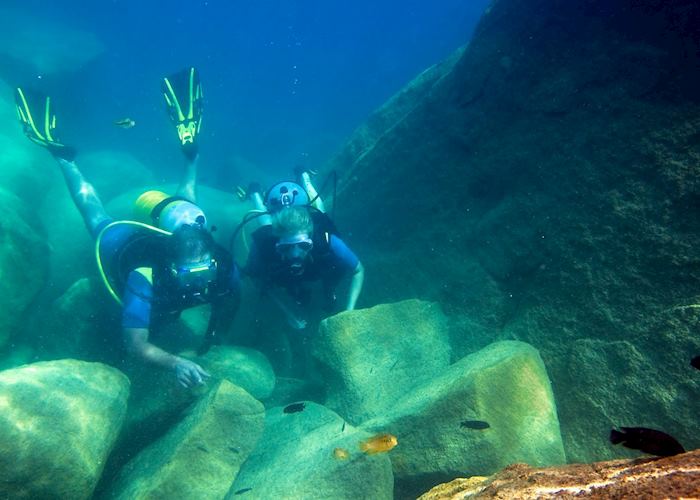 Diving in Lake Malawi