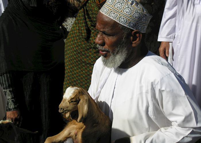 Local at Nizwa cattle market, Oman