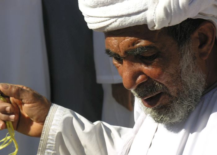 Local at Nizwa cattle market, Oman