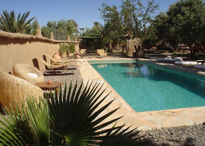 Pool area, Les Jardins de Skoura, Skoura