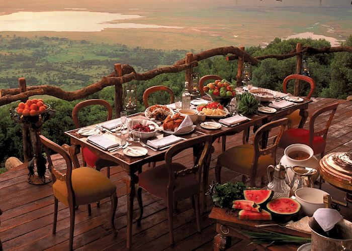 Lunch at the Ngorongoro Crater Lodge